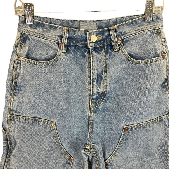Andersson Bell - Blue Jade Carpenter Jeans - Straight Leg High Rise - Small - Picture 6 of 15